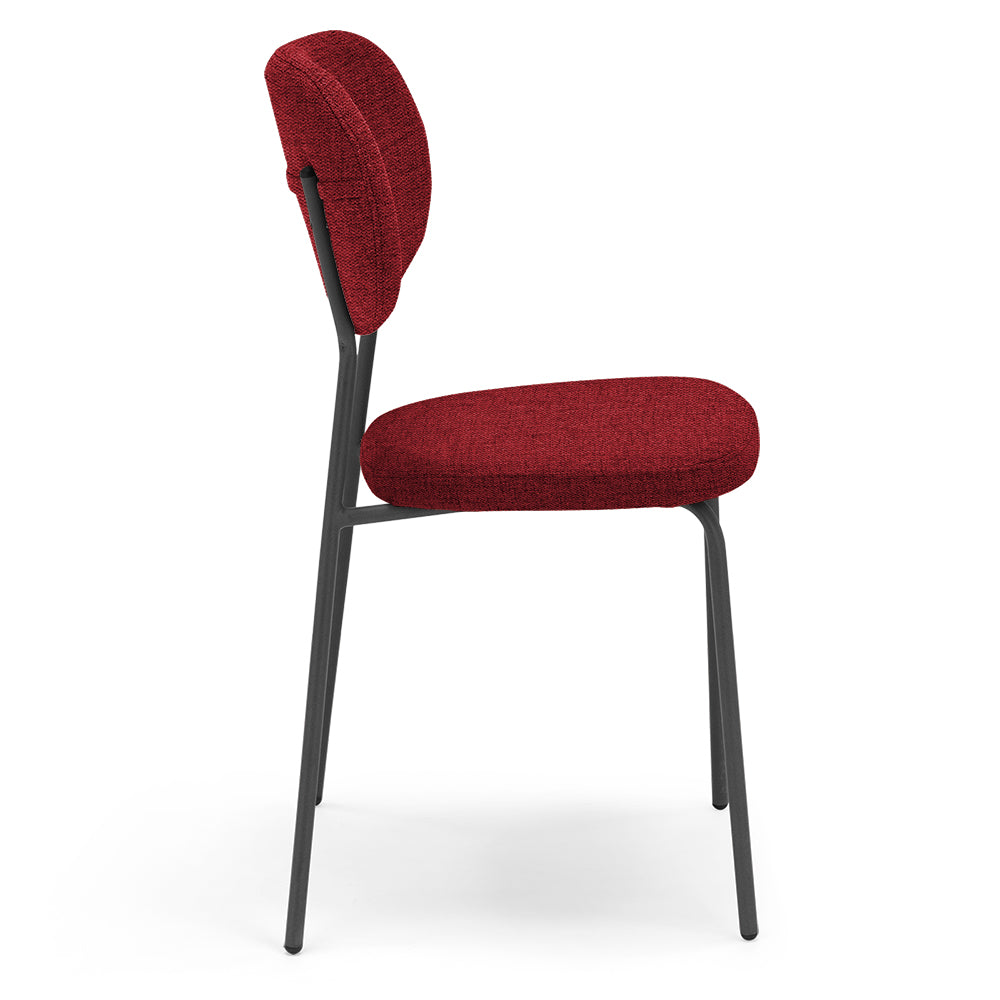 Sedia Bistrot – terza vista, sedia imbottita personalizzabile
