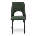 Sedia Petalo – vista frontale, sedia imbottita di design italiano personalizzabile in tessuto e colore